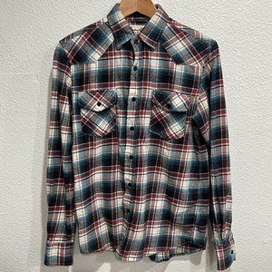 Coastal Clothing Mens Long Sleeve Button Flannel - S